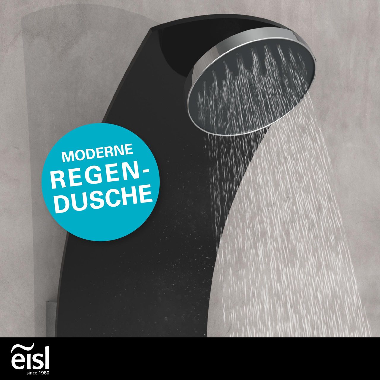 Eisl Duschpaneel KARIBIK, Wellnessdusche 3 in 1 mit Regendusche, sechs Massagedüsen und Handbrause