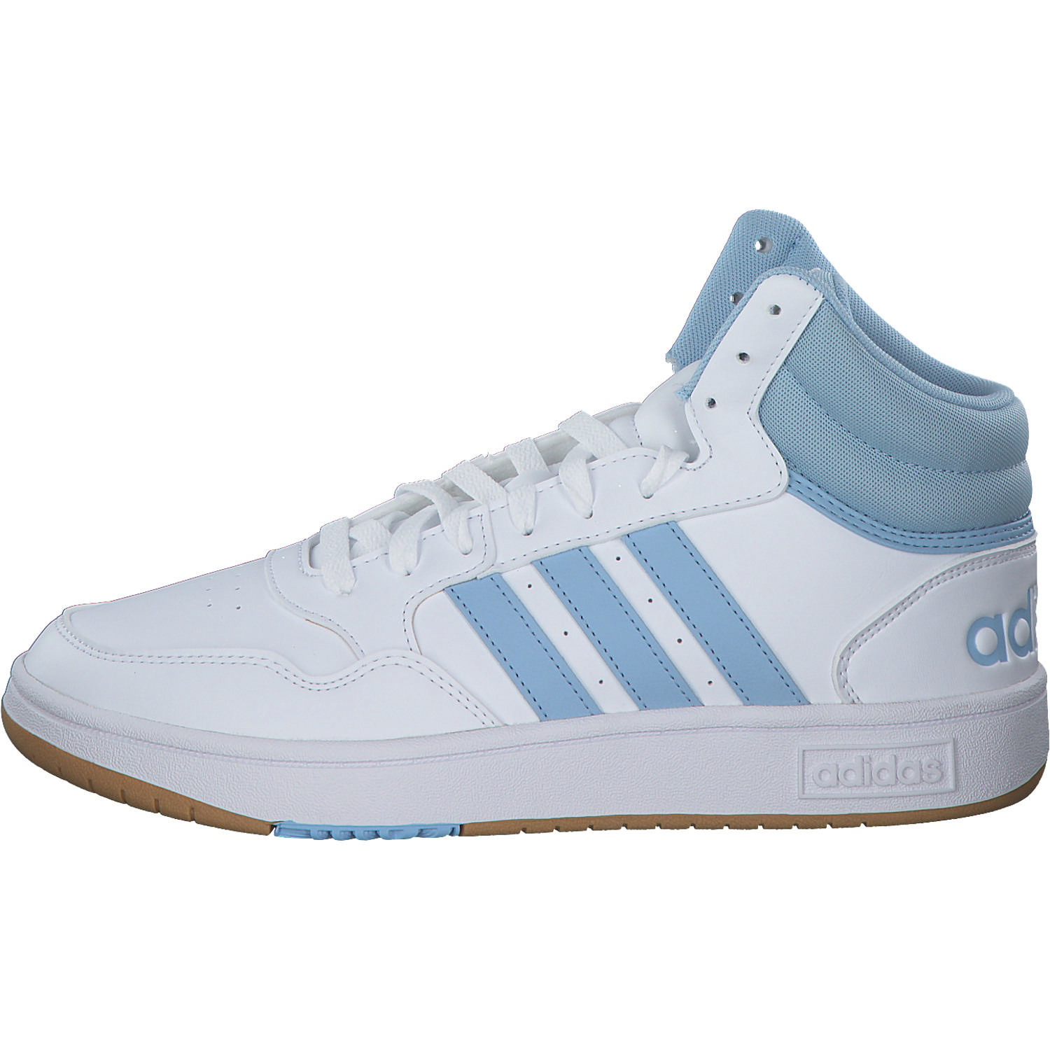 Adidas Hoops 3.0 MID W, Sneakers High, Damen, white/clear sky/gum