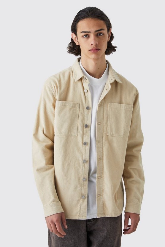 Cargo-Overshirt aus Cord