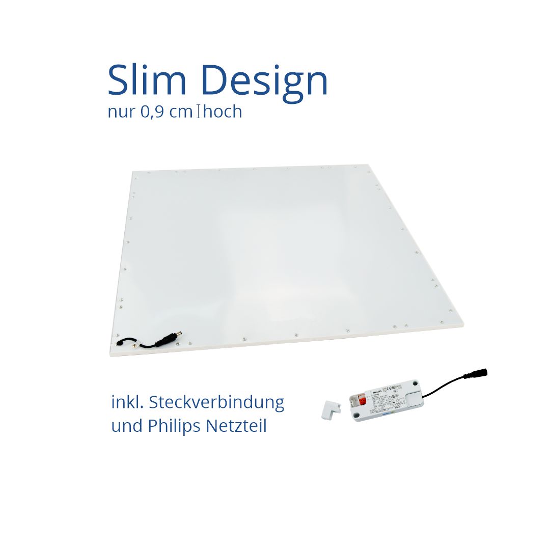 ENOVALITE 4er Pack LED Panel, 62x62 cm, UGR<19