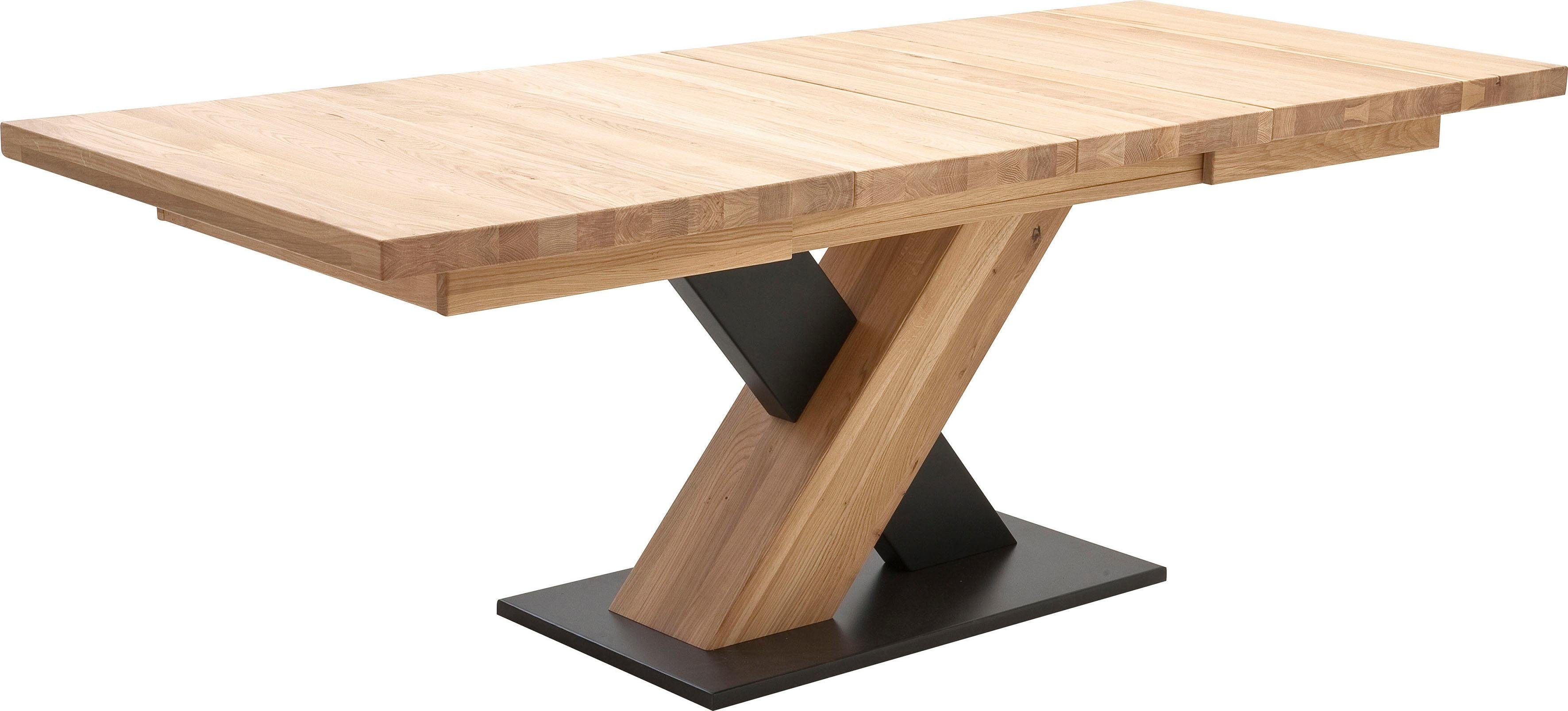 MCA furniture Esstisch Mendoza A, Esstisch Massivholz mit Synchronauszug