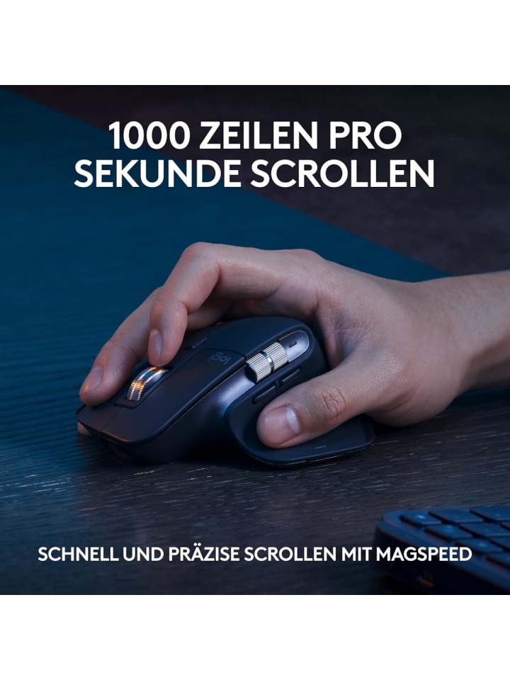 Logitech Logitech Präzisionstastatur Tastatur-Maus Set MX Keys S in Schwarz günstig kaufen 430