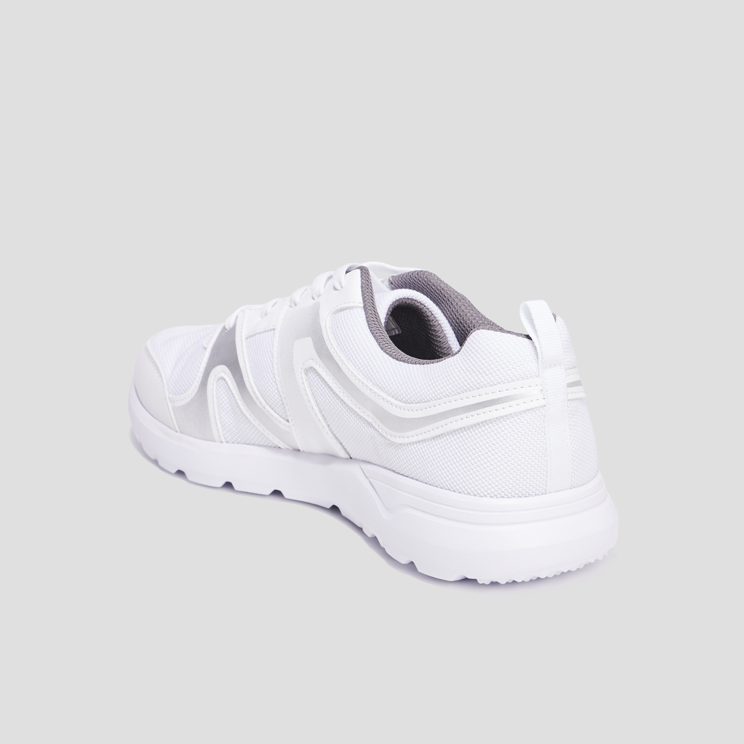 Baskets running à lacets Rexited blanc homme | La Halle