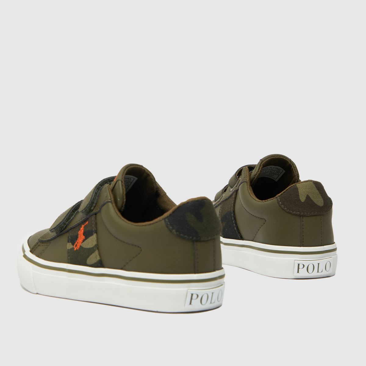 Polo Ralph Lauren khaki Sayer Pojkar Småbarnssneakers
