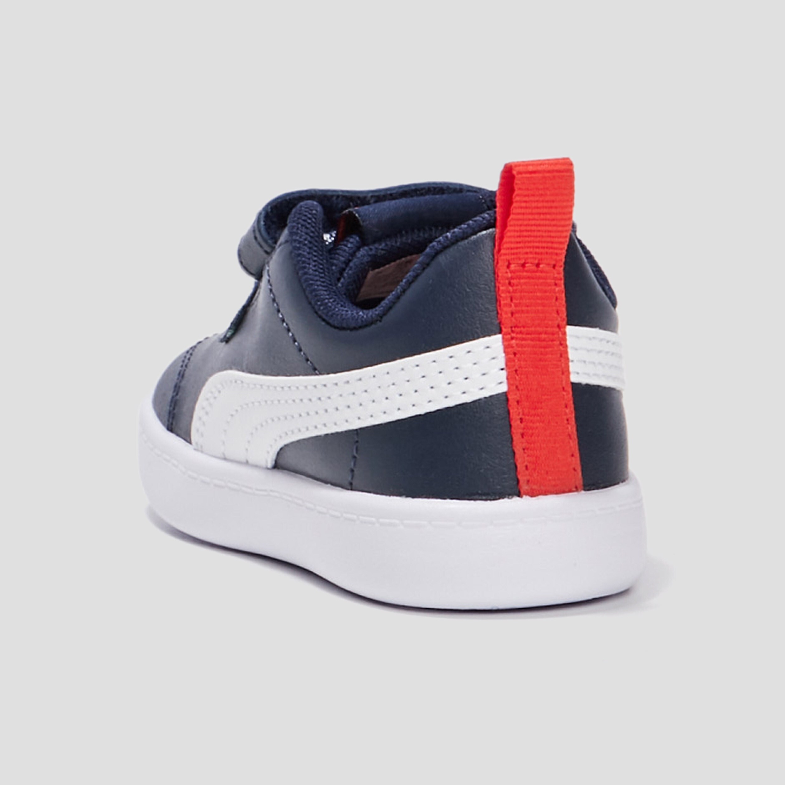 Tennis à scratchs Puma Courtflex bleu marine bébé garçon | La Halle
