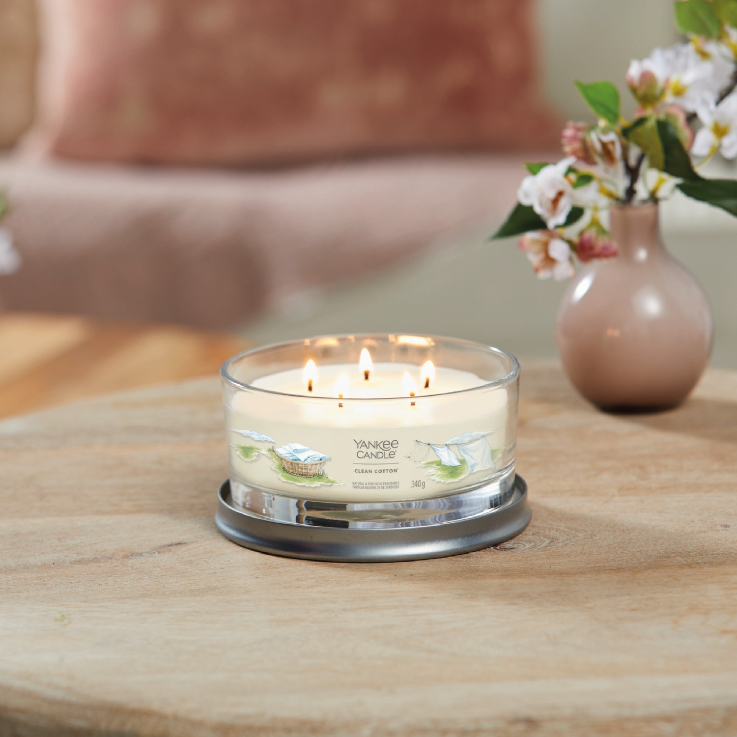 YANKEE CANDLE 5 Wicks Fresh Cotton