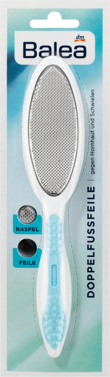 Hornhautentferner Feile & Raspel, Doppelfußfeile, 1 St
