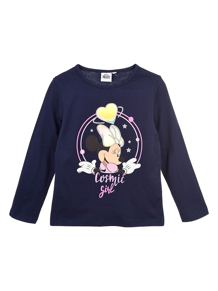 Disney Minnie Mouse Longsleeve in Dunkelblau günstig kaufen