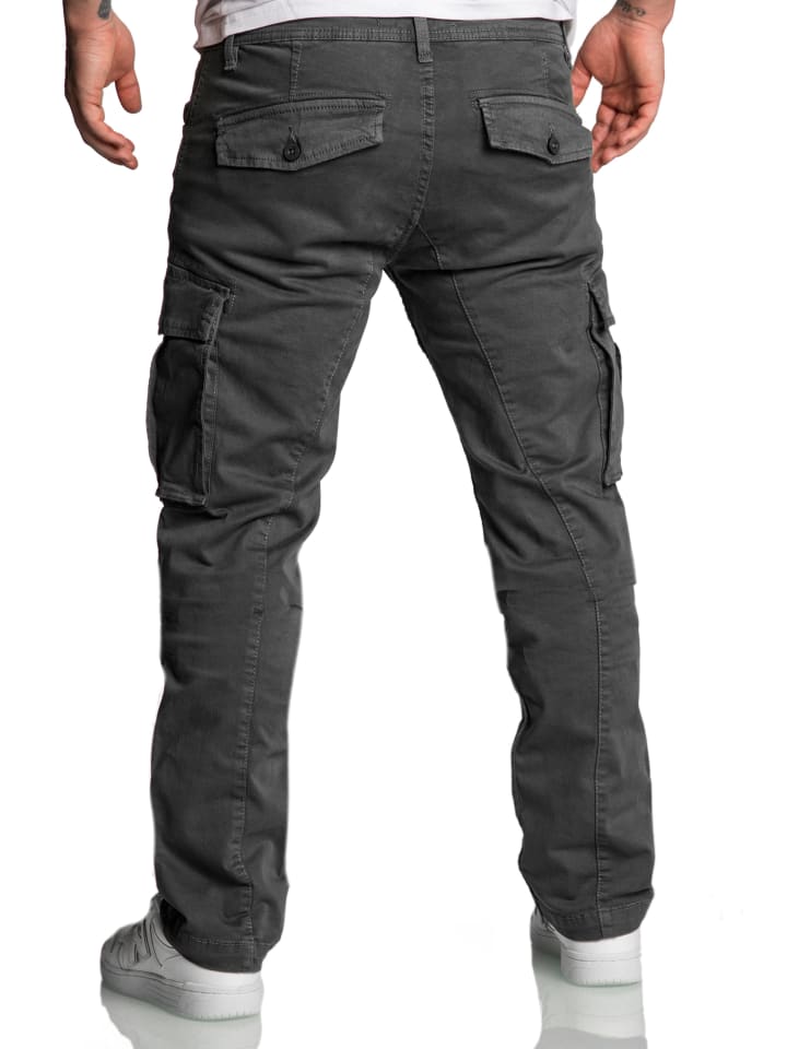 Amaci&Sons Cargo Jogger-Chino WYATT in Anthrazit günstig kaufen