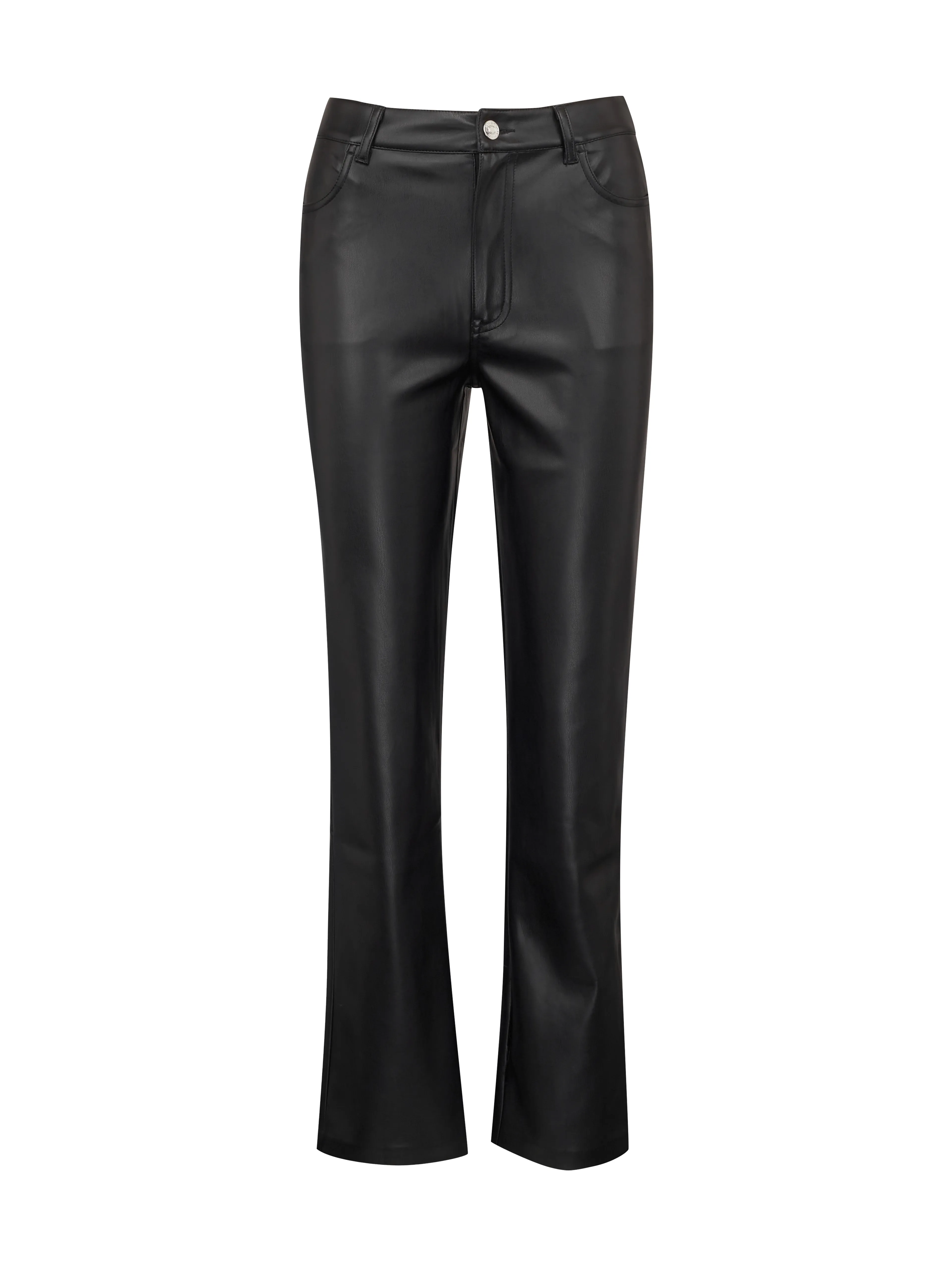 Schwarze Damen Lederhose ORSAY