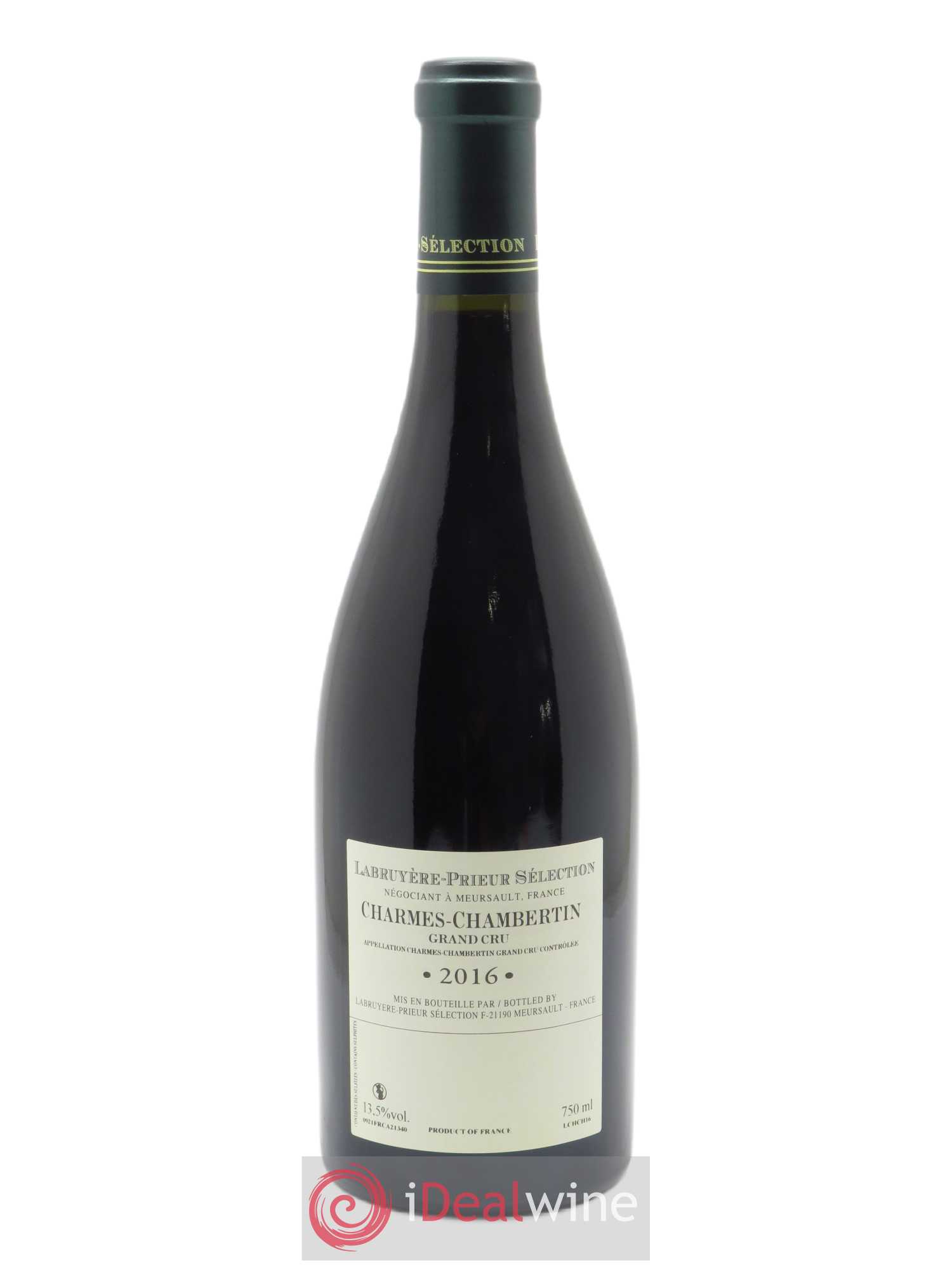 Charmes-Chambertin Grand Cru Labruyere-Prieur  2016 - Lot de 1 Bouteille