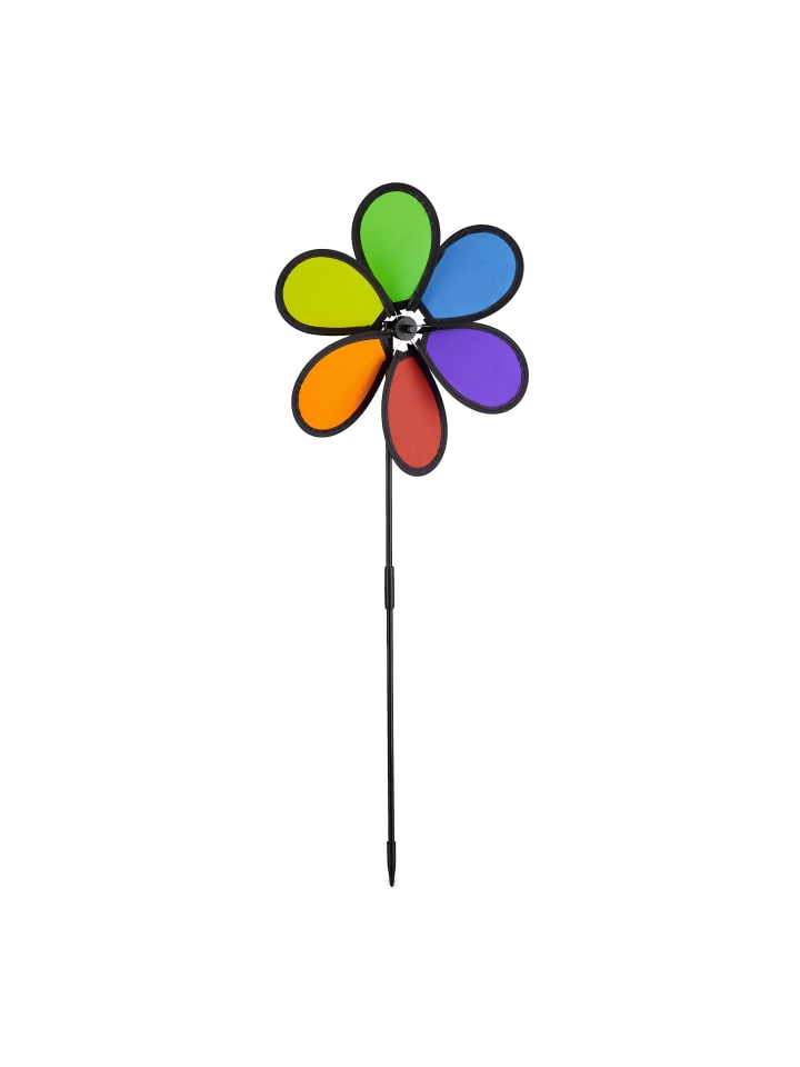 relaxdays 2x Windrad in Bunt - (B)27 x (H)66 x (T)7 cm günstig kaufen onesize