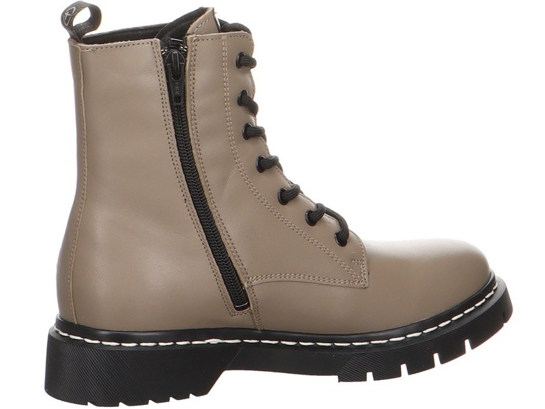 WORTMANN Schnür-Stiefeletten taupe Da.-Stiefel