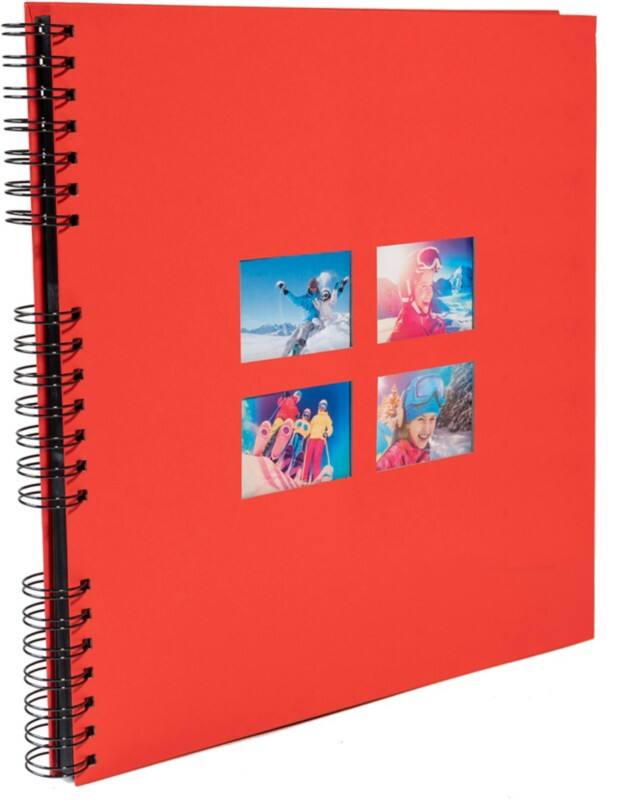 Exacompta Milano Spiralfotoalbum Hardback Papier 33 x 35 x 3,3 cm Rot