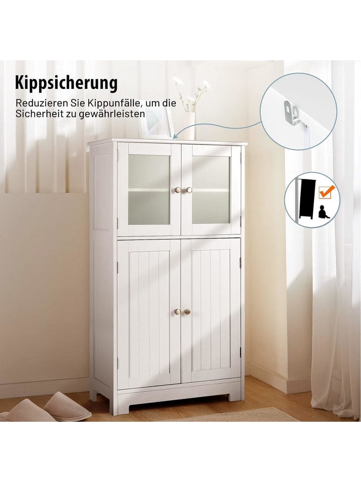 COSTWAY Badezimmerschrank in Weiß günstig kaufen onesize