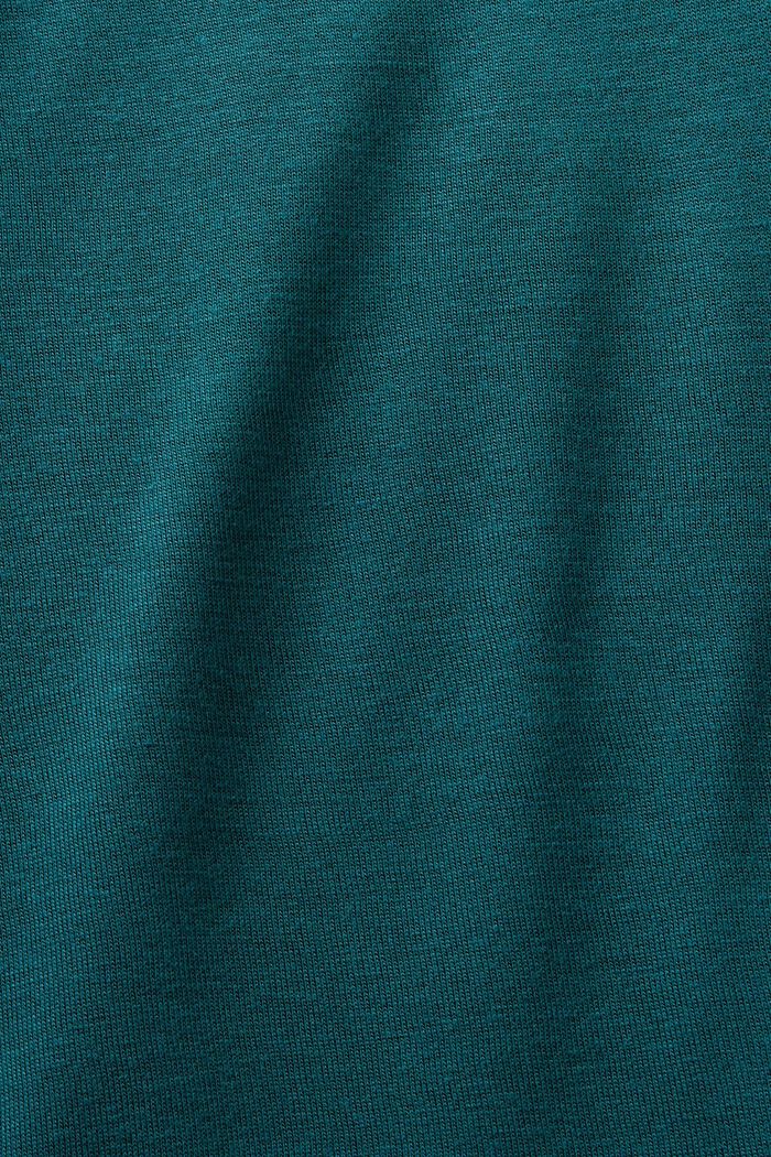 Jersey-Longsleeve mit Wasserfallausschnitt