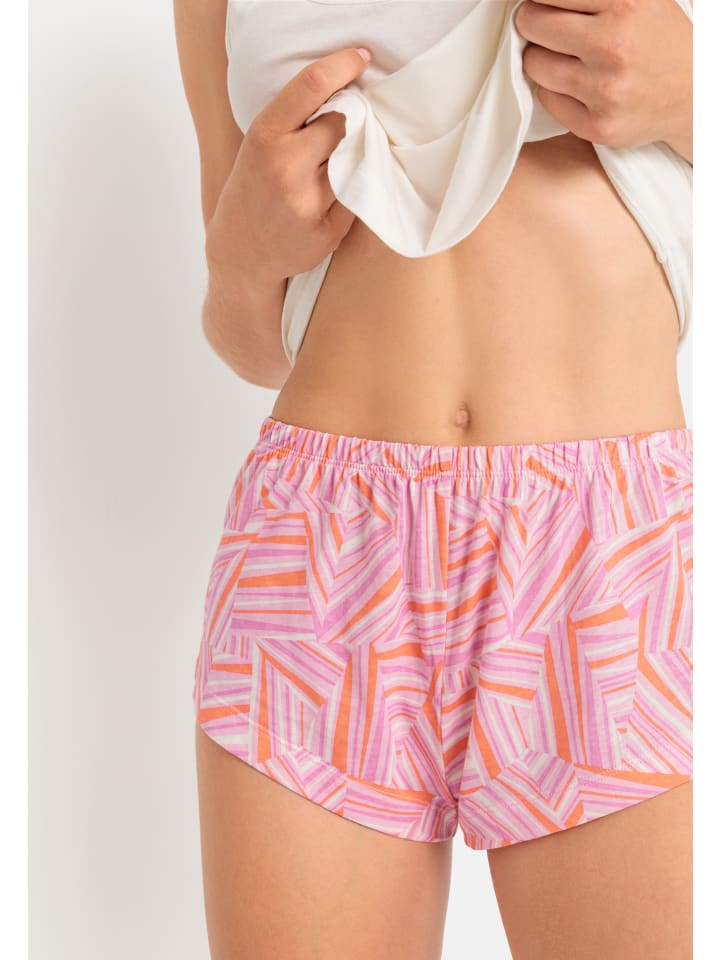 LSCN BY LASCANA Shorty in ecru, rosa-gemustert günstig kaufen
