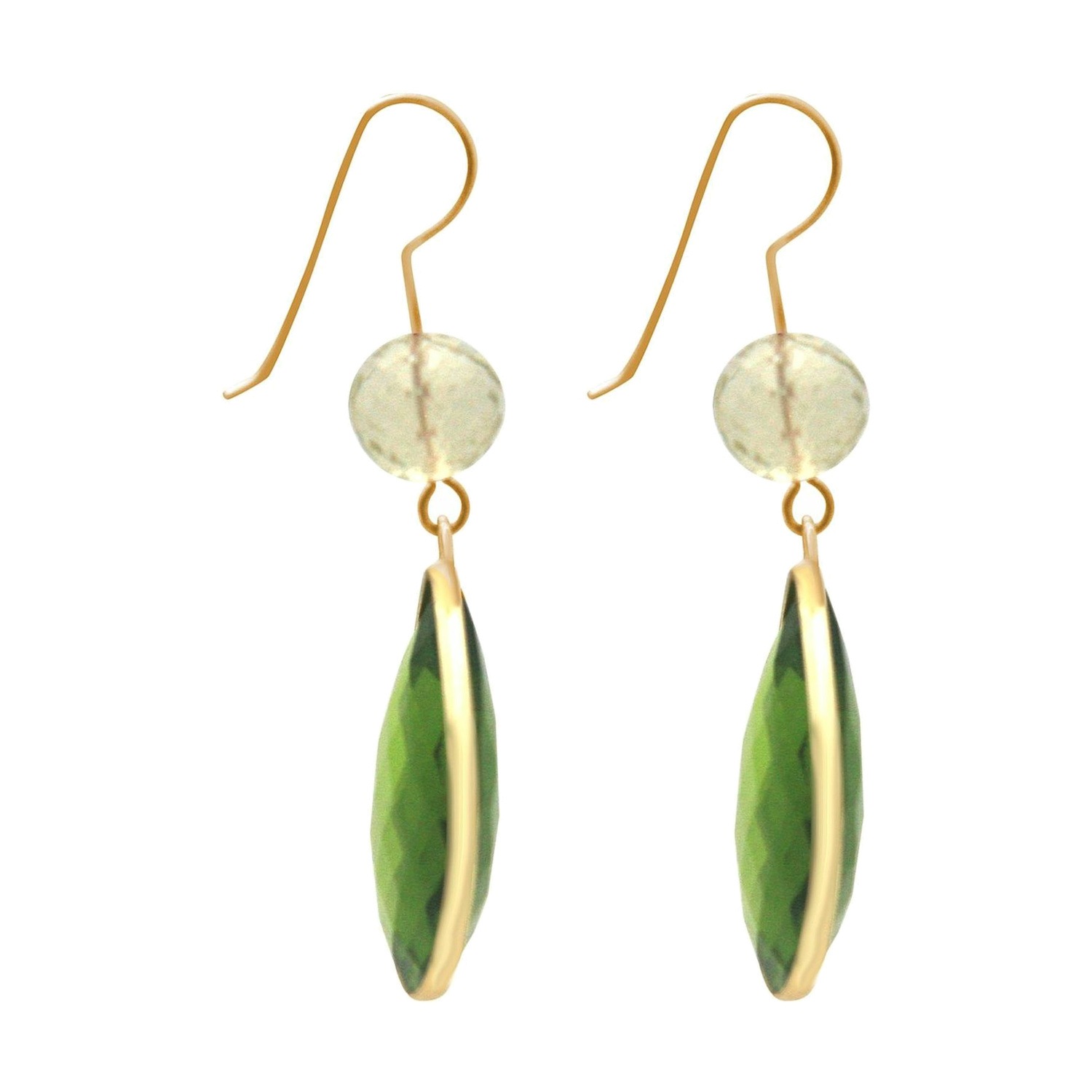 Ohrringe 'Citrin und Peridot Tropfen'