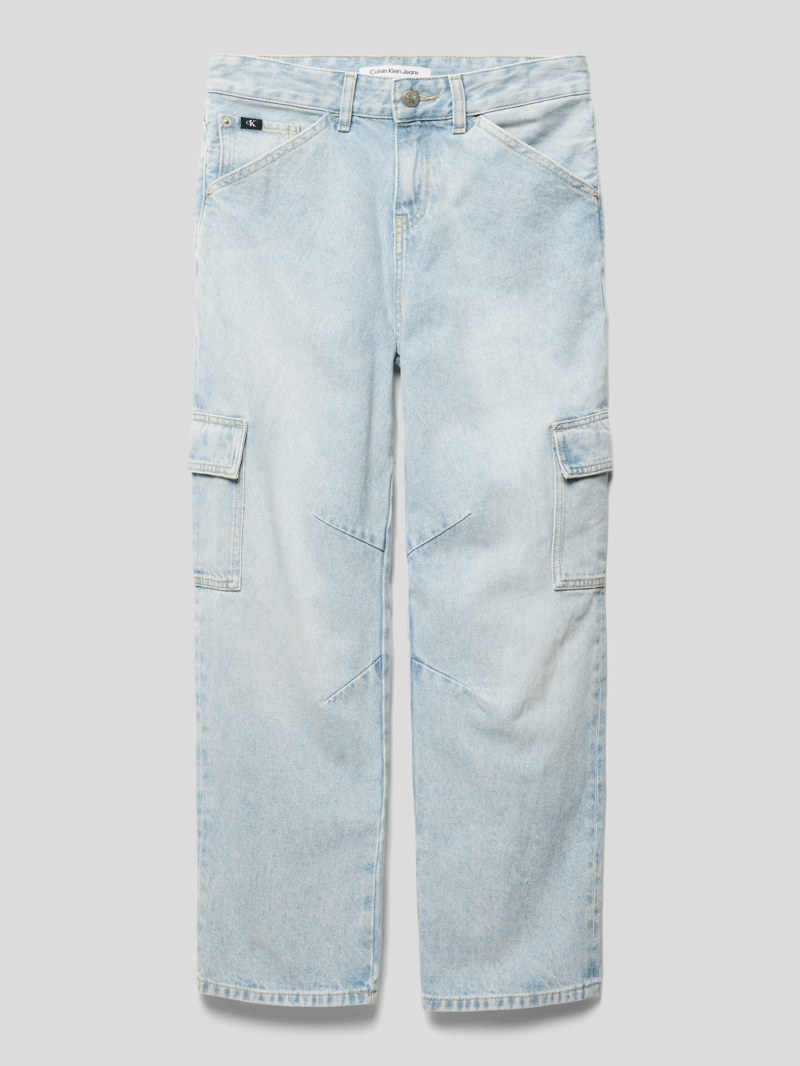 Modern Fit Jeans aus Baumwolle in blau