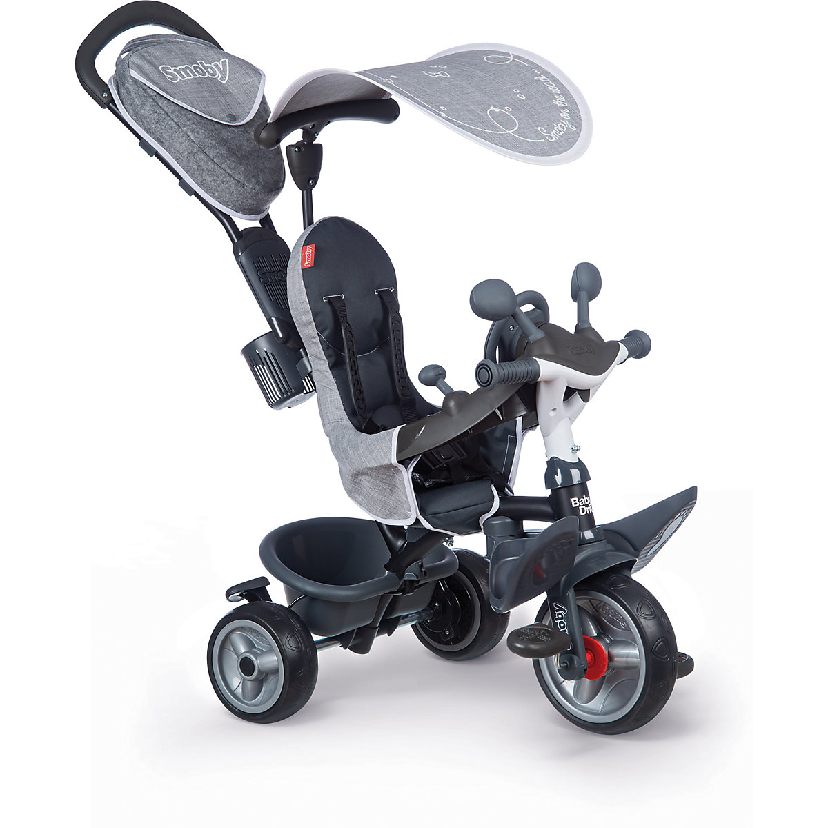 Smoby Dreirad Baby Driver Komfort Grau