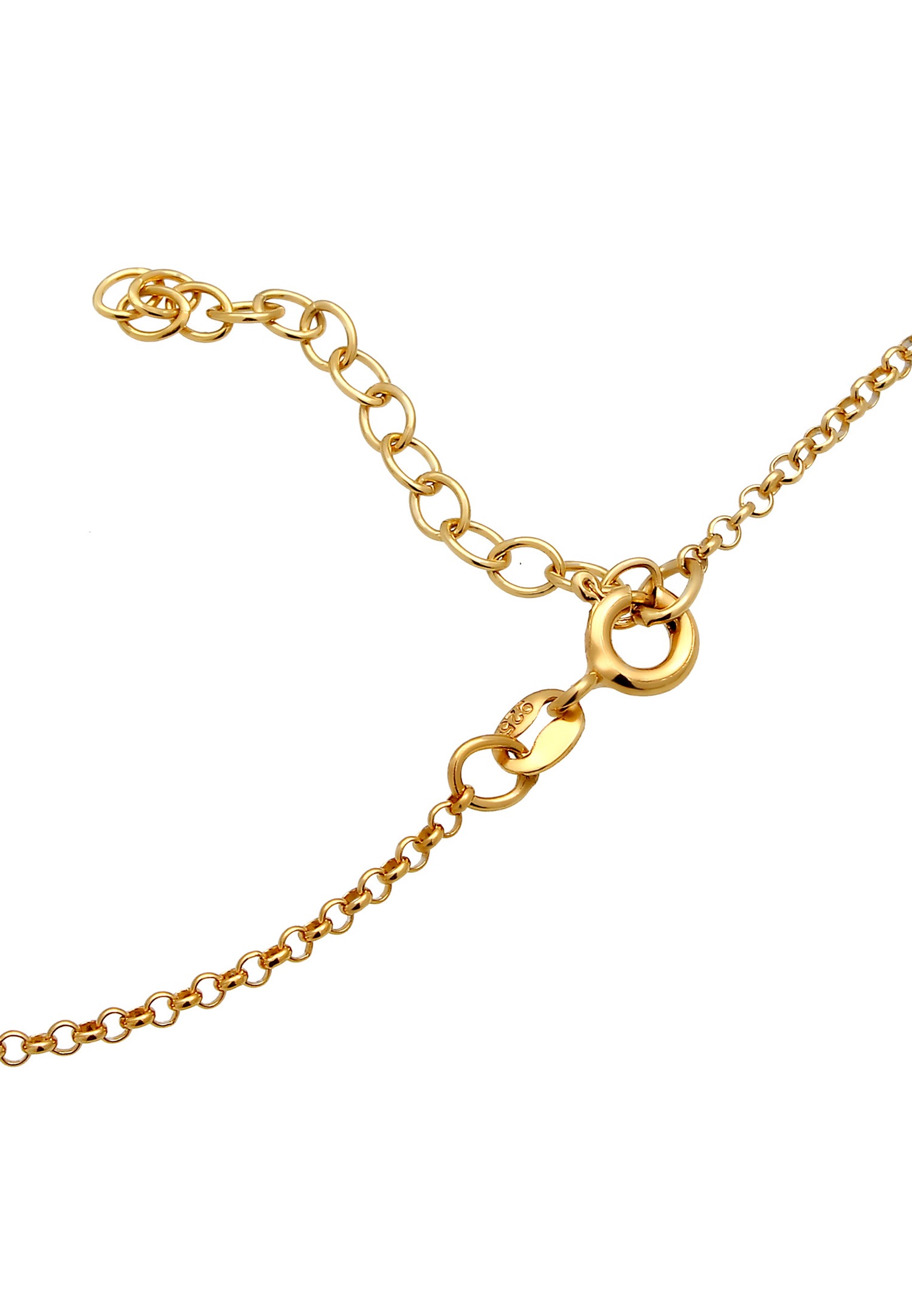 Elli Choker minimalūs paprasti pakabukai su kristalais moterims – 925/1000 prabos sidabras, padengtas auksu