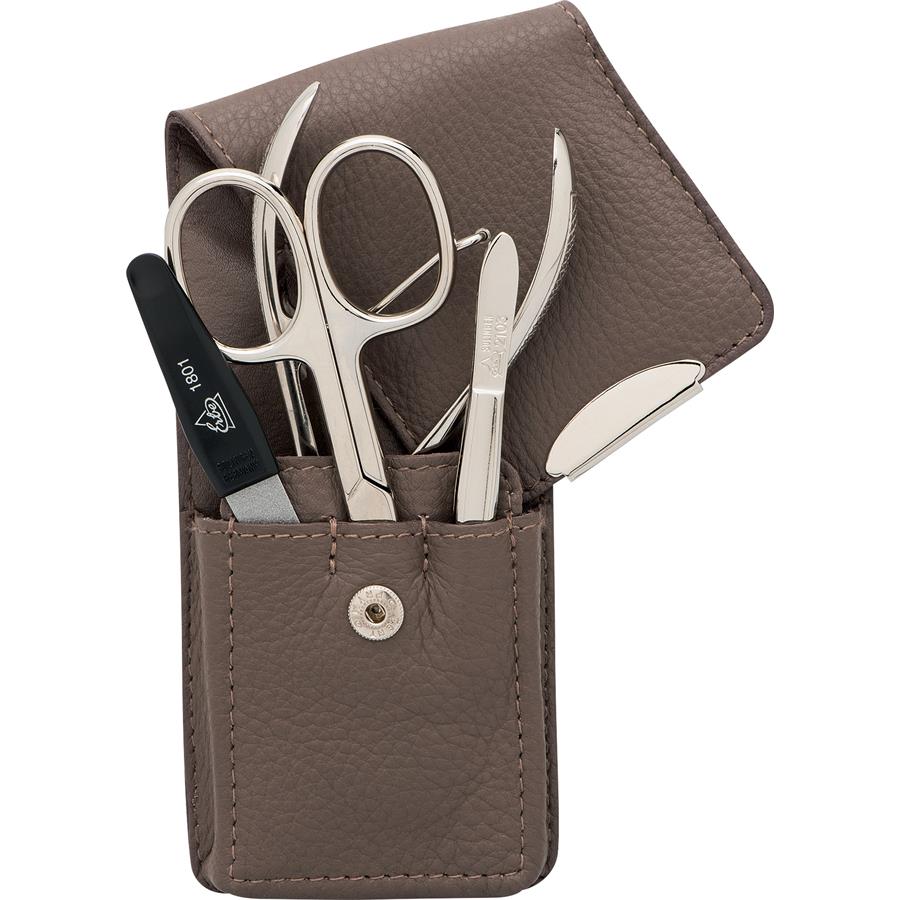 Steck-Etui, 4-teilig, Taupe