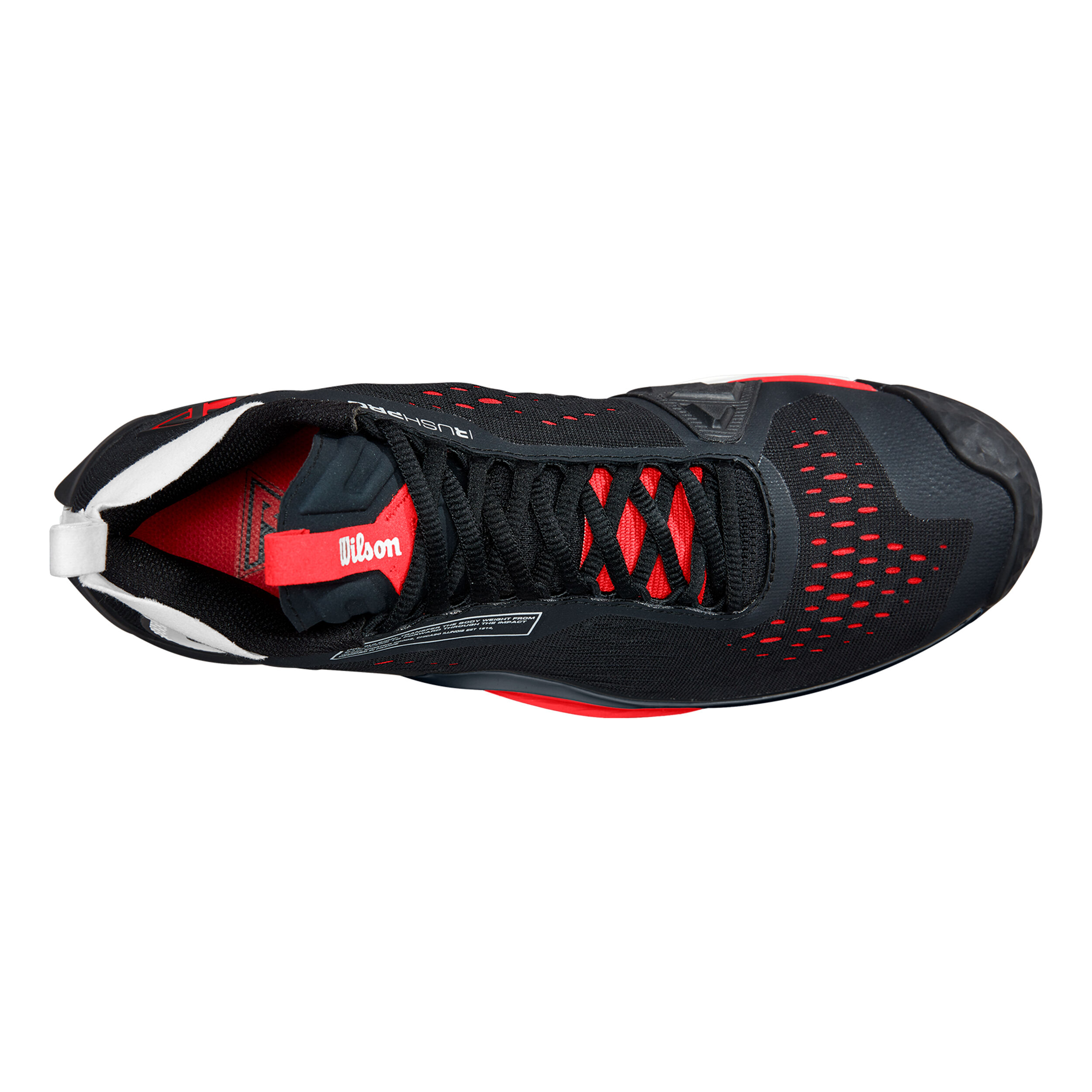 Rush Pro Tour Mid Allcourtschuh Herren - Schwarz, Rot