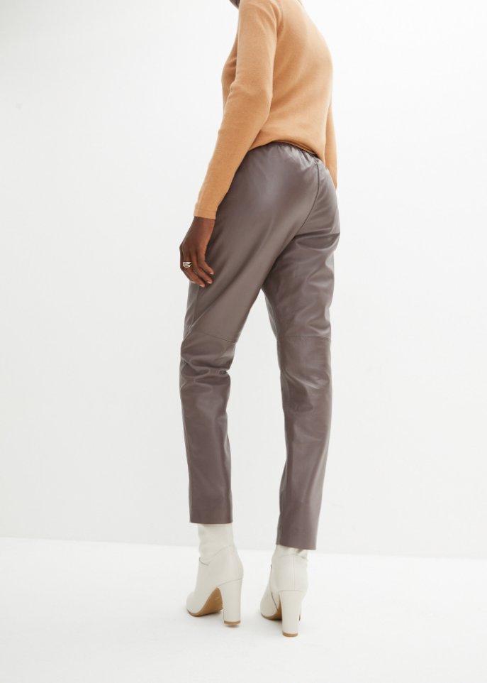 Leder-Joggpants aus Lammnappa
