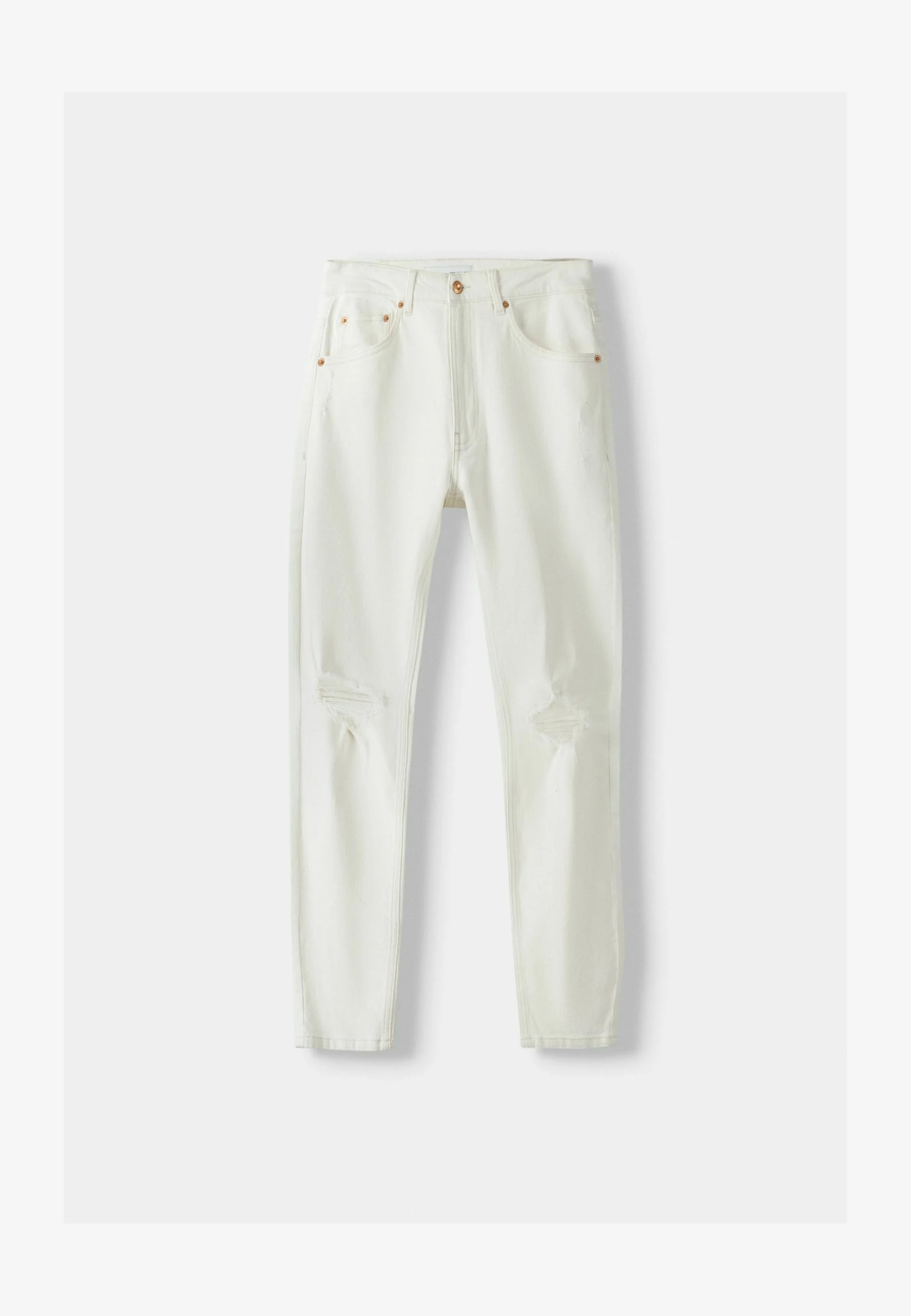 Bershka RIPPED - Vaqueros slim fit