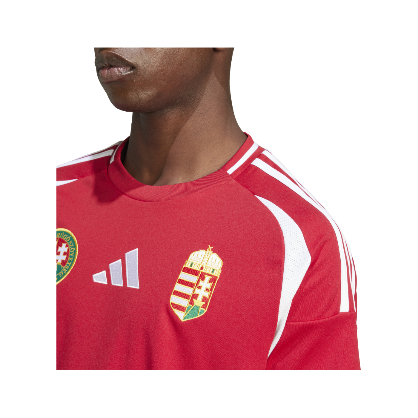 adidas Ungarn Trikot Home EM 2024 Rot Weiss