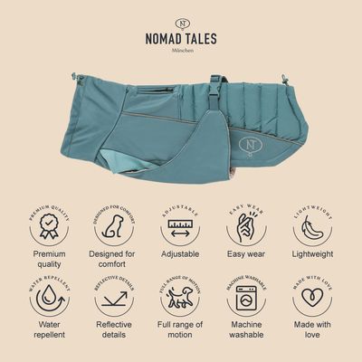 Nomad Tales Spirit Softshell-Hundemantel Pacific