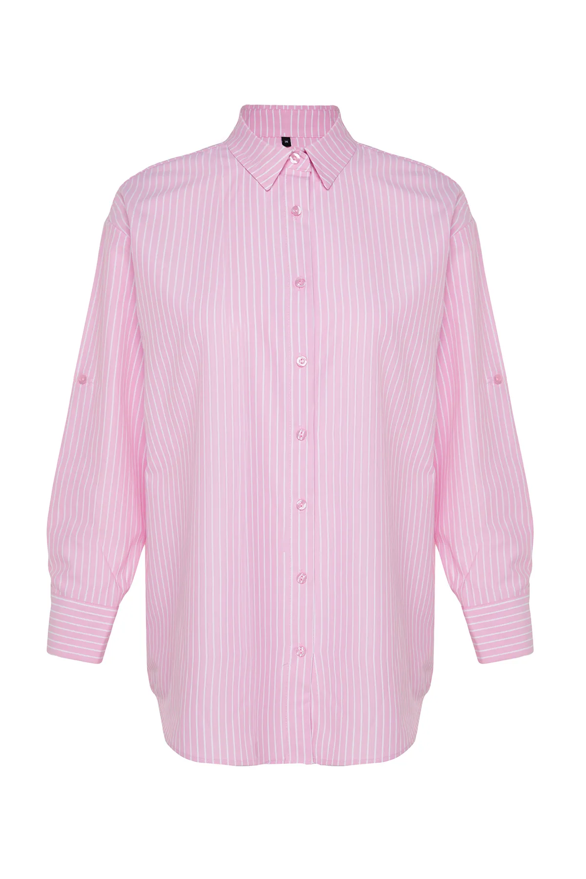 Trendyol Collection  Gestreiftes gewebtes Hemd TBESS22GO0664