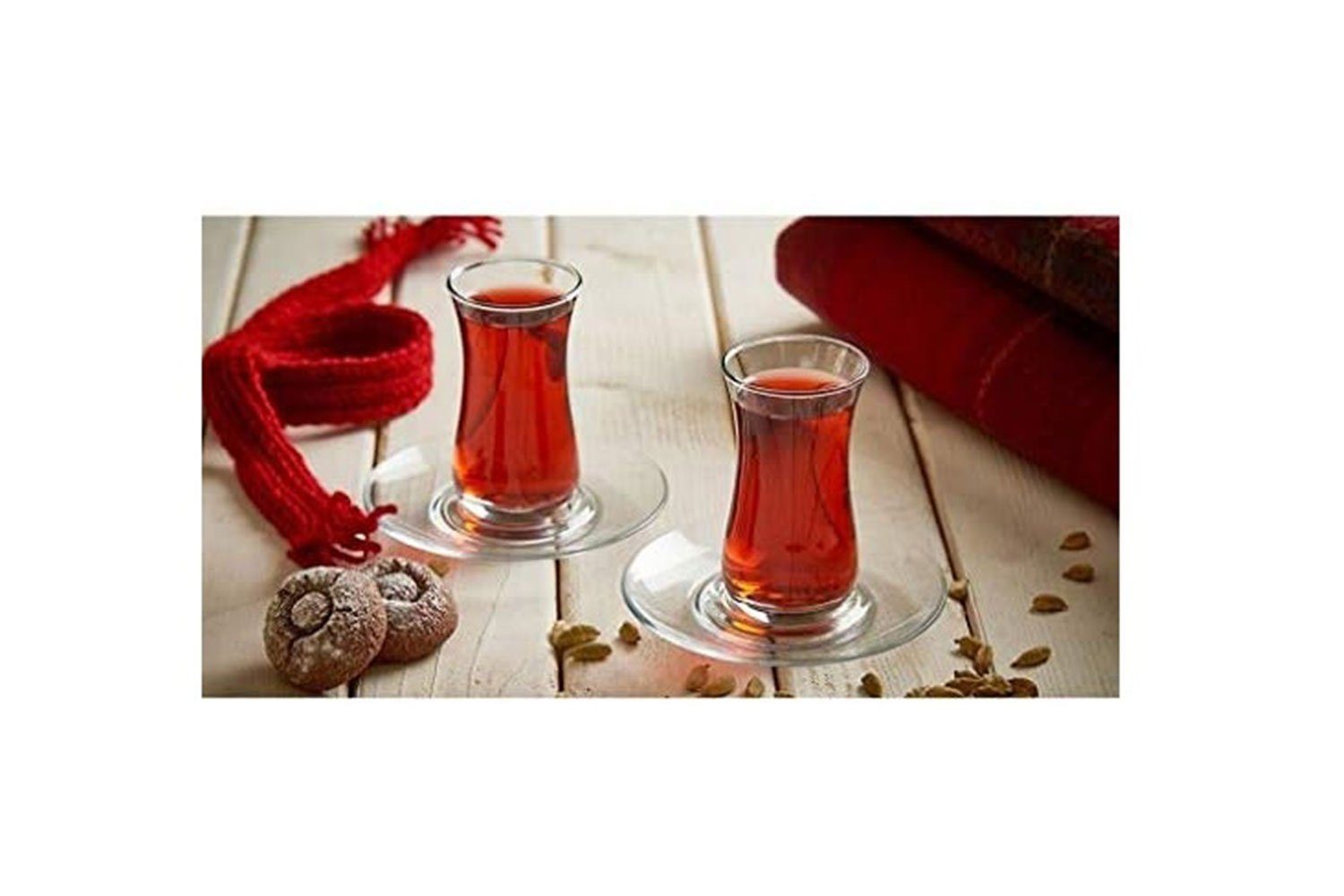 Pasabahce Gläser-Set Fit, Glas, Teeglas Set 12 Teilig, Spülmaschinengeeignet