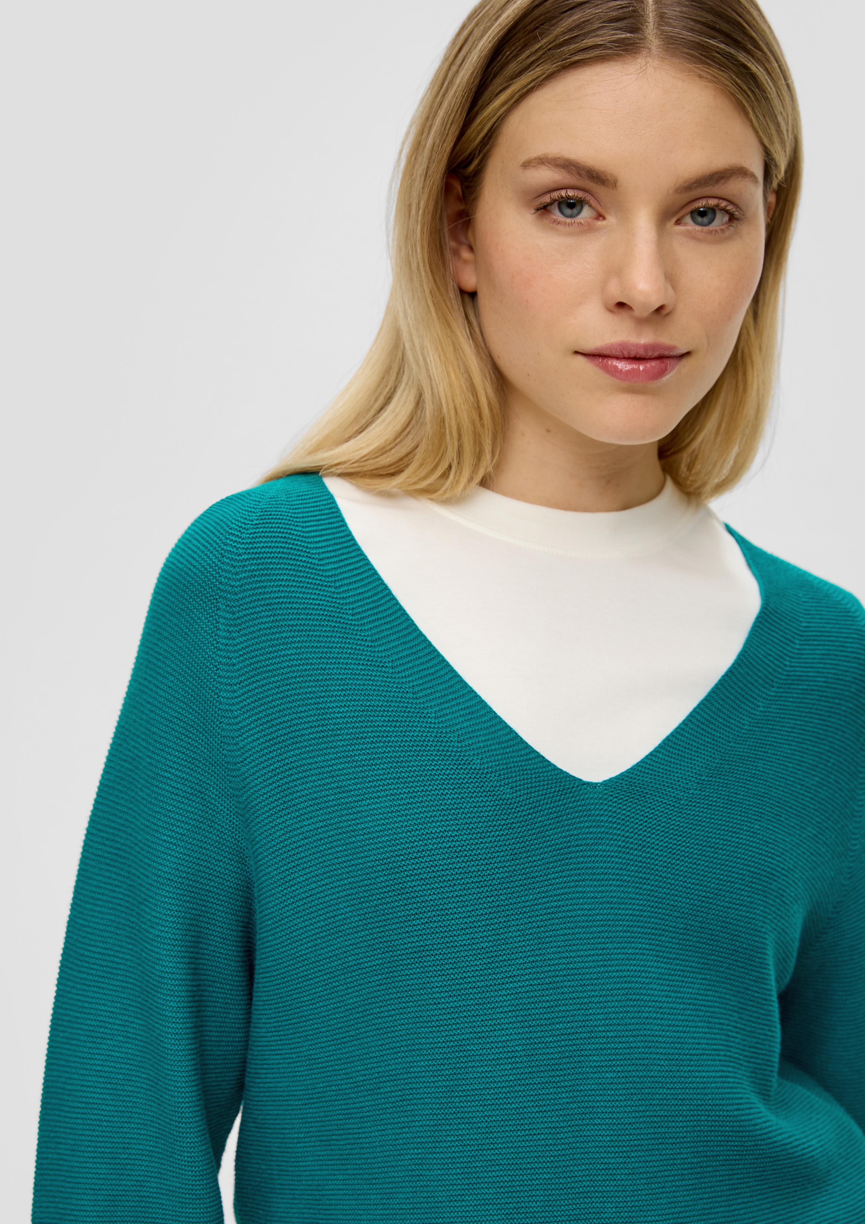 Pullover mit V-Ausschnitt  2139914-6680