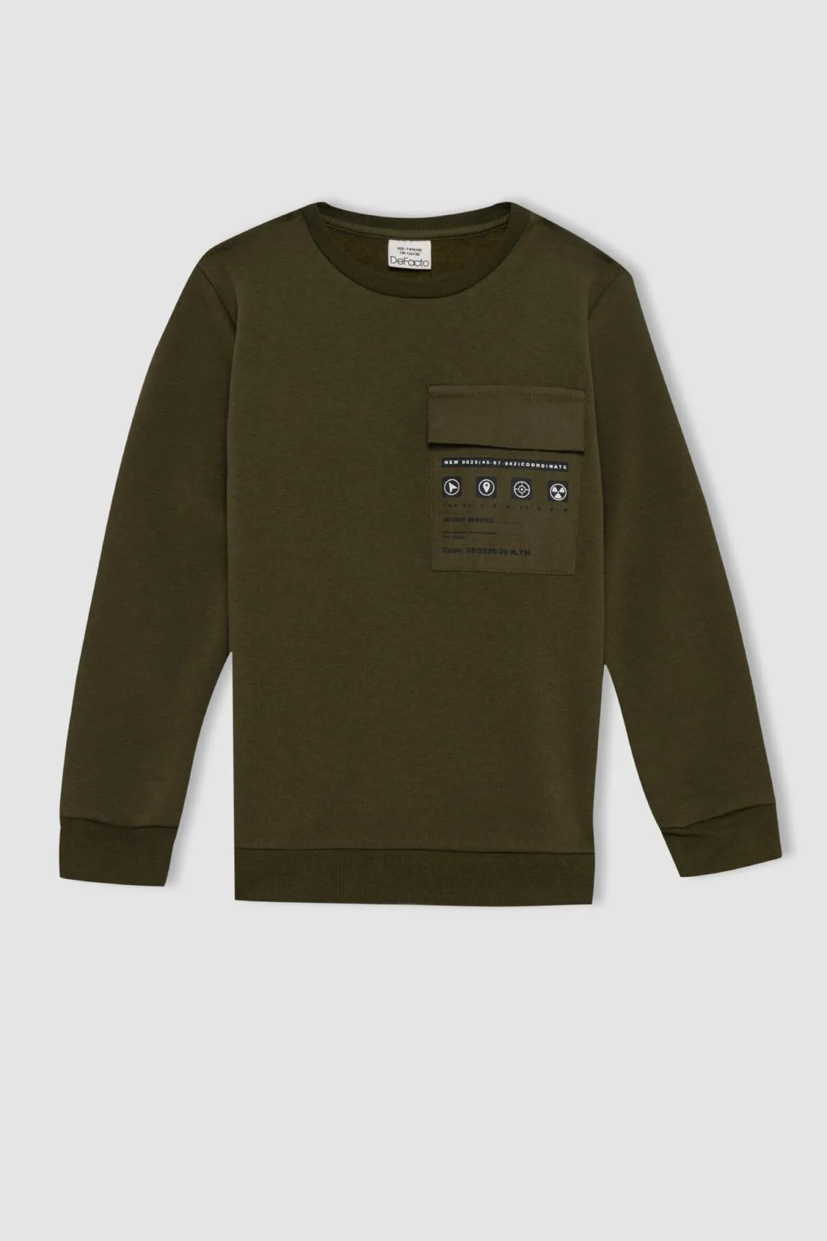 DeFacto  Bedrucktes Sweatshirt mit Rundhalsausschnitt und Tasche für Jungen