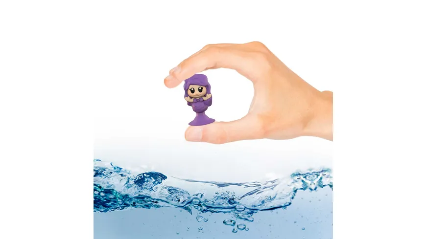 CRAZE - INKEE Mermaid Badekugel mit Erdbeerduft - mit Überraschung (1 von 6 Saugnapf-Figuren) 80 g