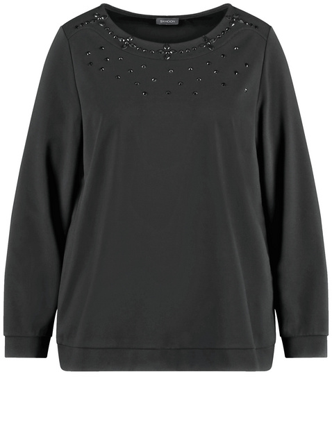 Weiches Sweatshirt mit Ziersteinen