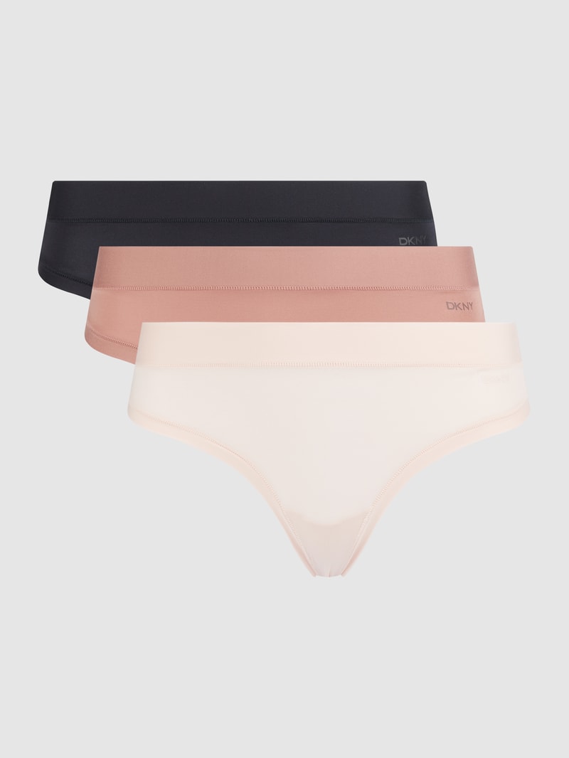 String aus Mikrofaser im 3er-Pack in beige