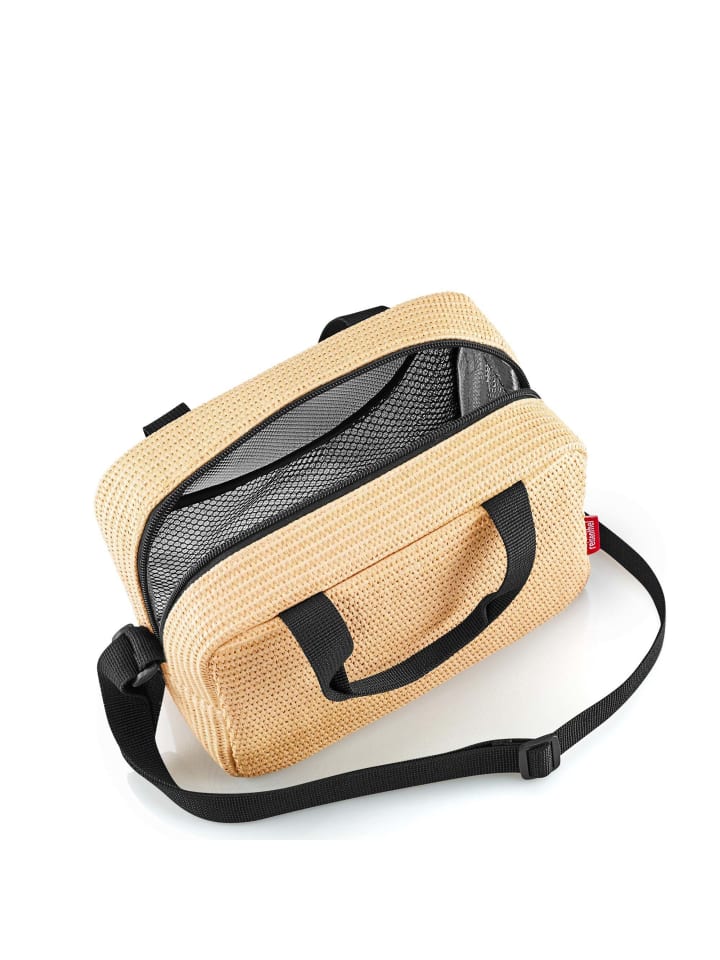 Reisenthel coolerbag to-go - Kühltasche 23.5 cm (twist powder blue) in raffia black günstig kaufen onesize