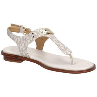 Michael Kors MK Plate Thong Sandale in weiß