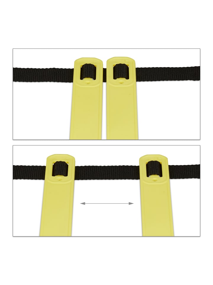 relaxdays Koordinationsleiter in Schwarz/ Gelb - (L)6 m günstig kaufen onesize