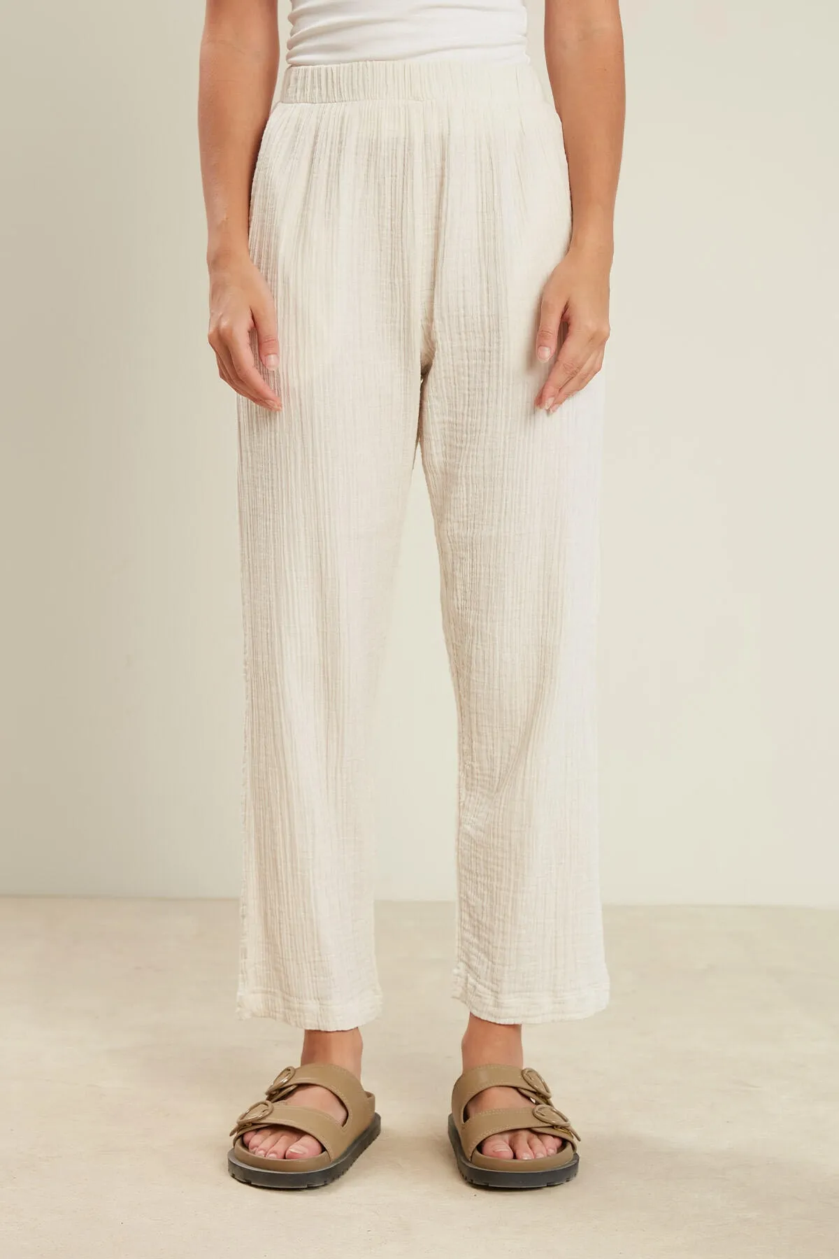 Manuka  MUSLIN-HOSE ECRU