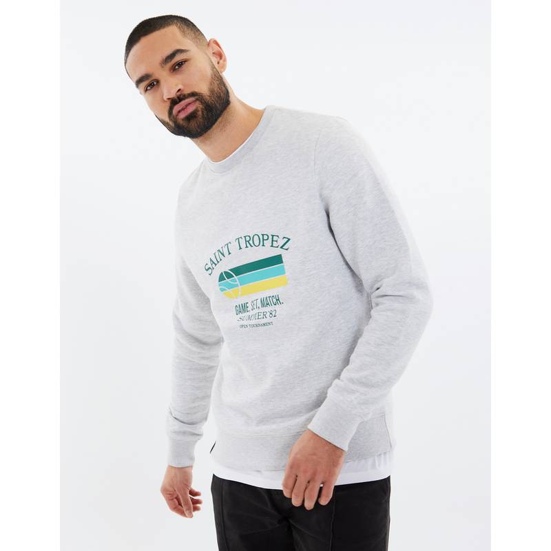 Threadbare THB Fleece Crew Marley Fleecepullover Herren