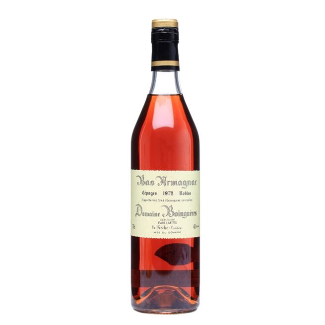 Armagnac, Bas-Armagnac, Domaine Boingnères Cépages Nobles 1972 47°