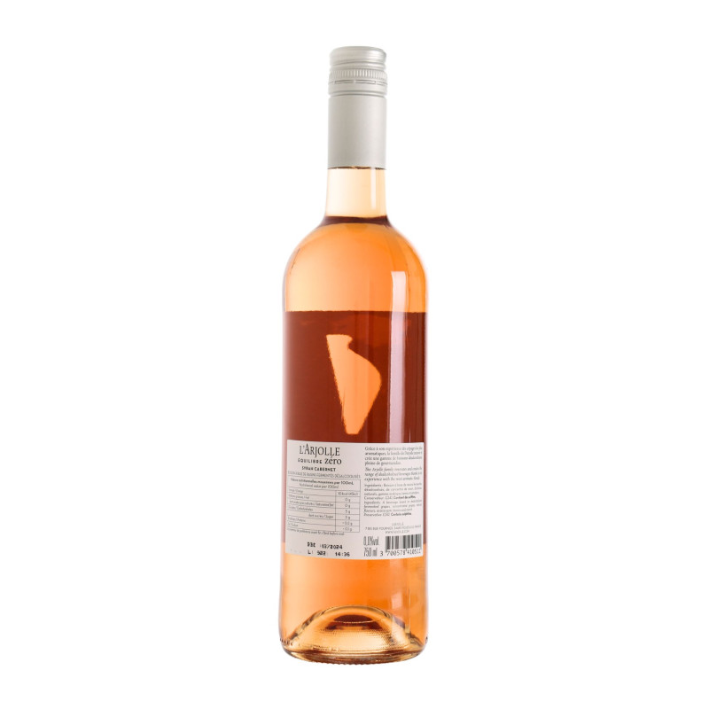 L' Arjolle équilibre Zéro Syrah Cabernet Rosé
