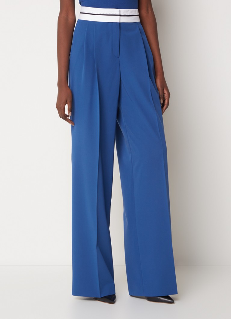 Pantaloni HUGO BOSS Hasiya cu talie medie, confortabili și flexibili.