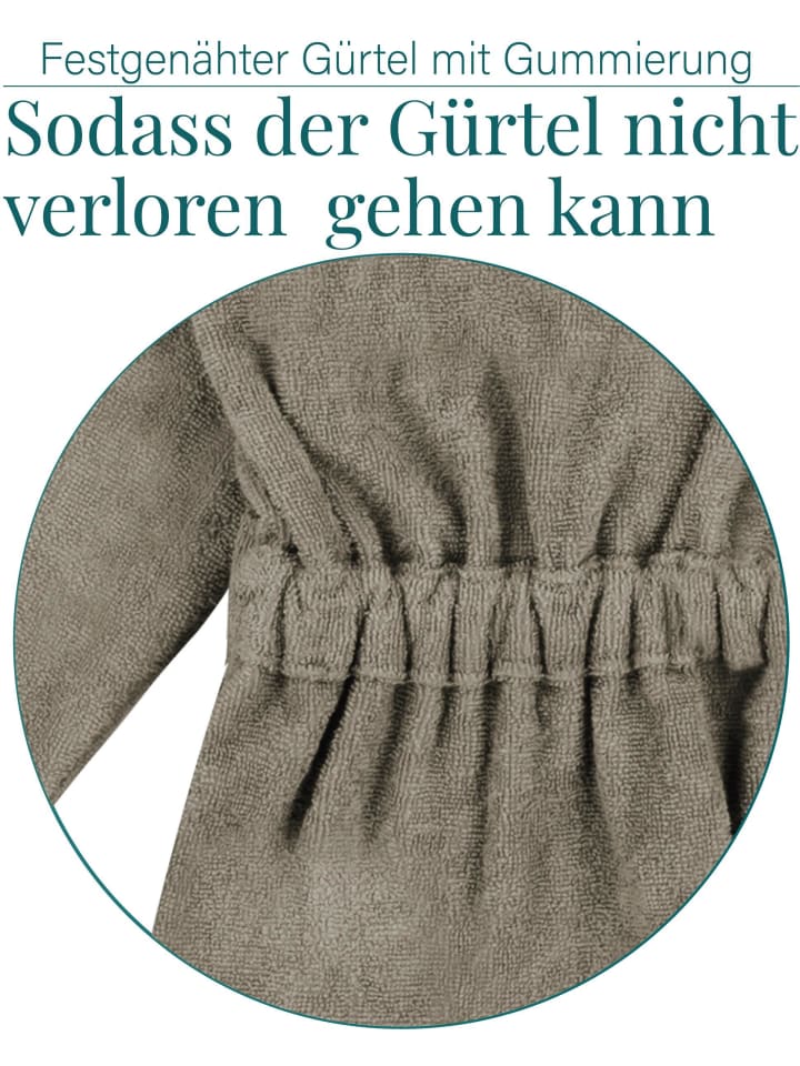 normani Baby Bademantel aus Bio-Baumwolle Ljubljana in Beige günstig kaufen