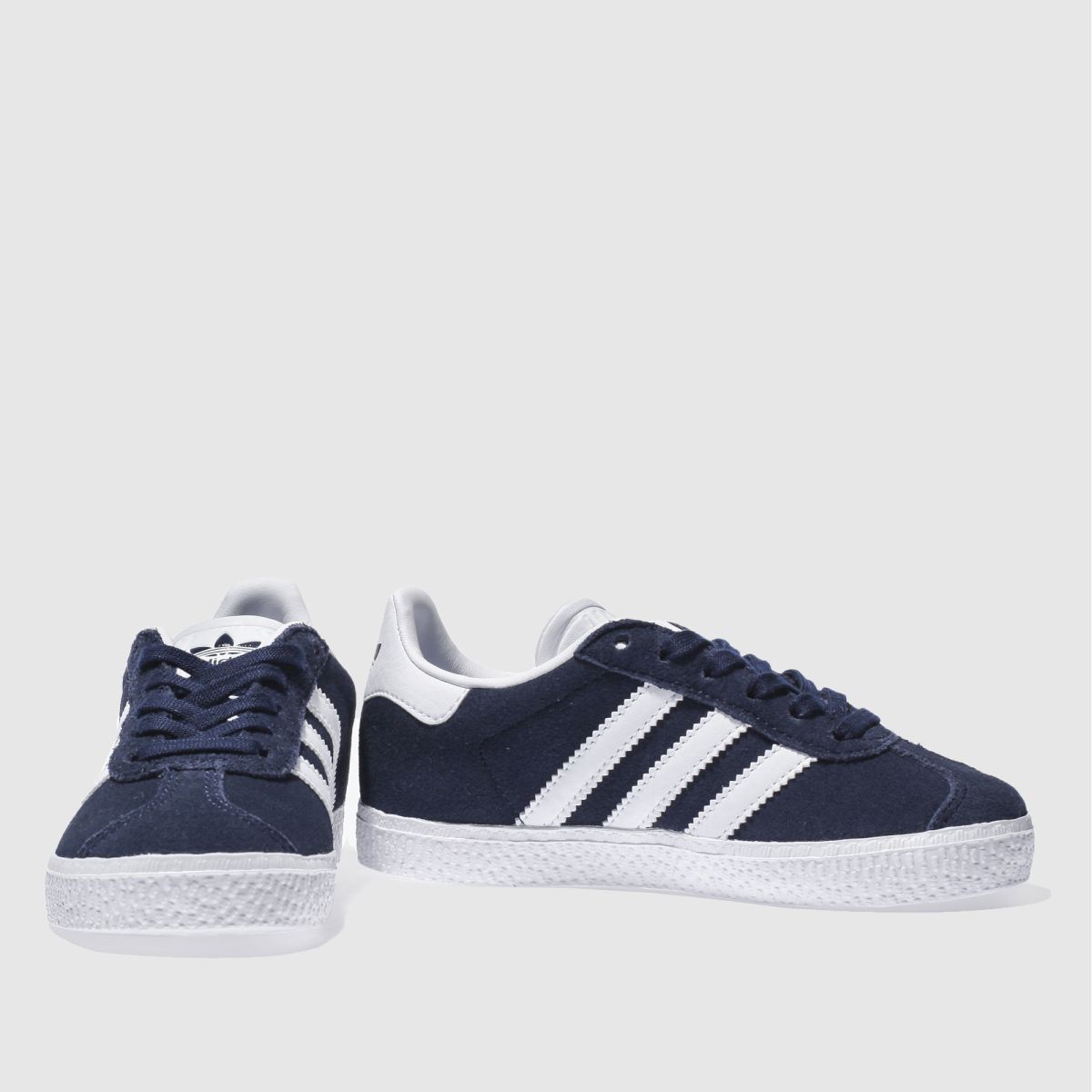 adidas sötétkék és fehér gazelle junior edzőcipők