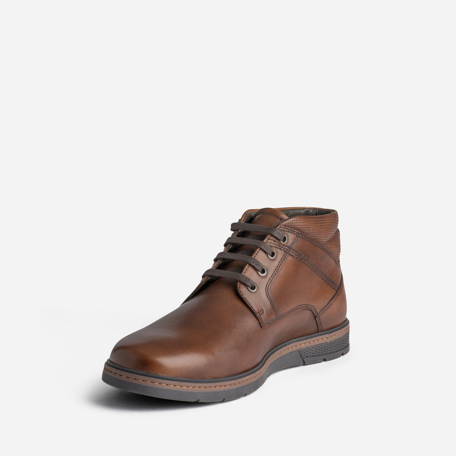 Desert boots marron en cuir