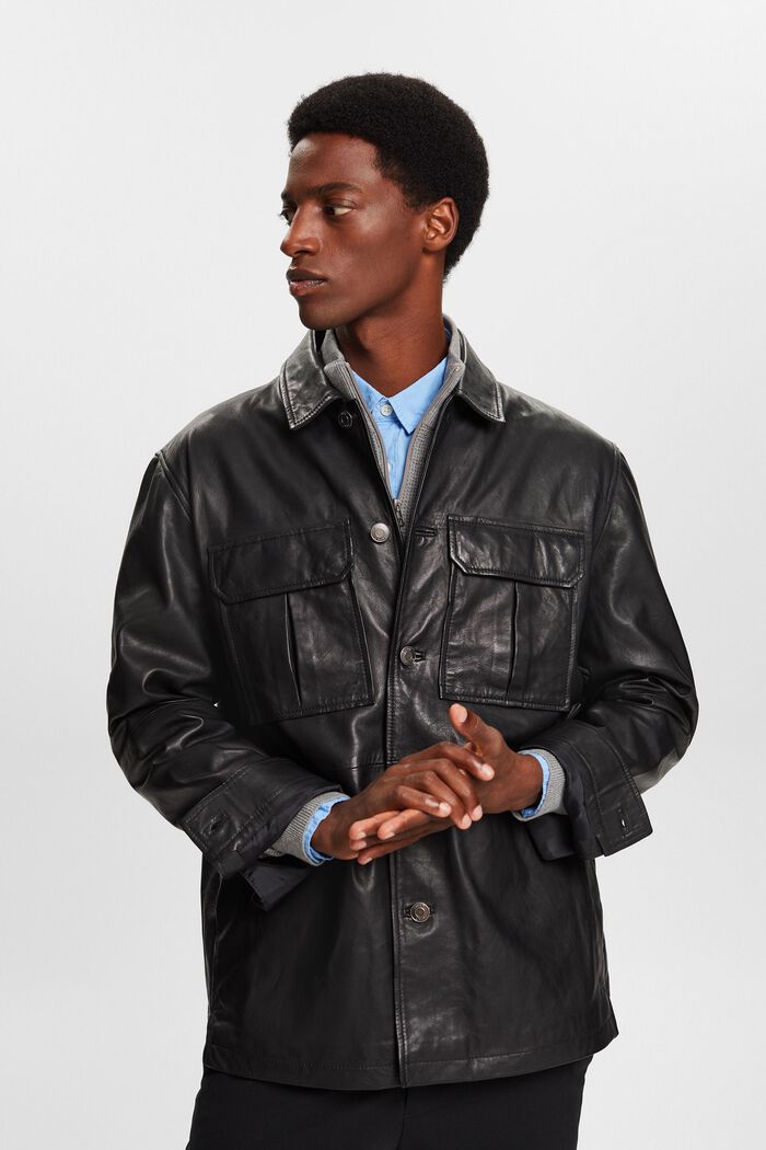 Hemdjacke aus Leder